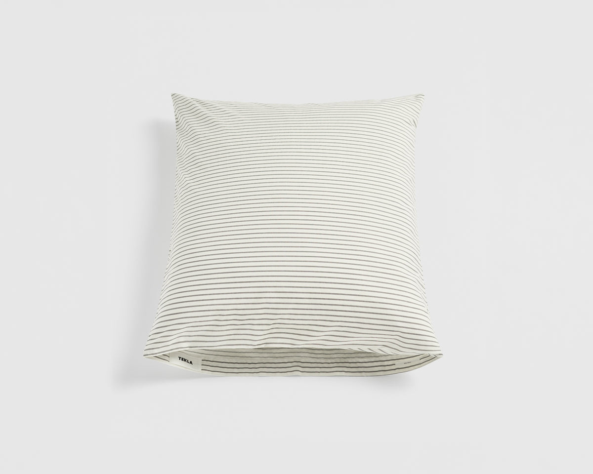 Tekla Cotton Percale Pillowcase - Pickford Stripes