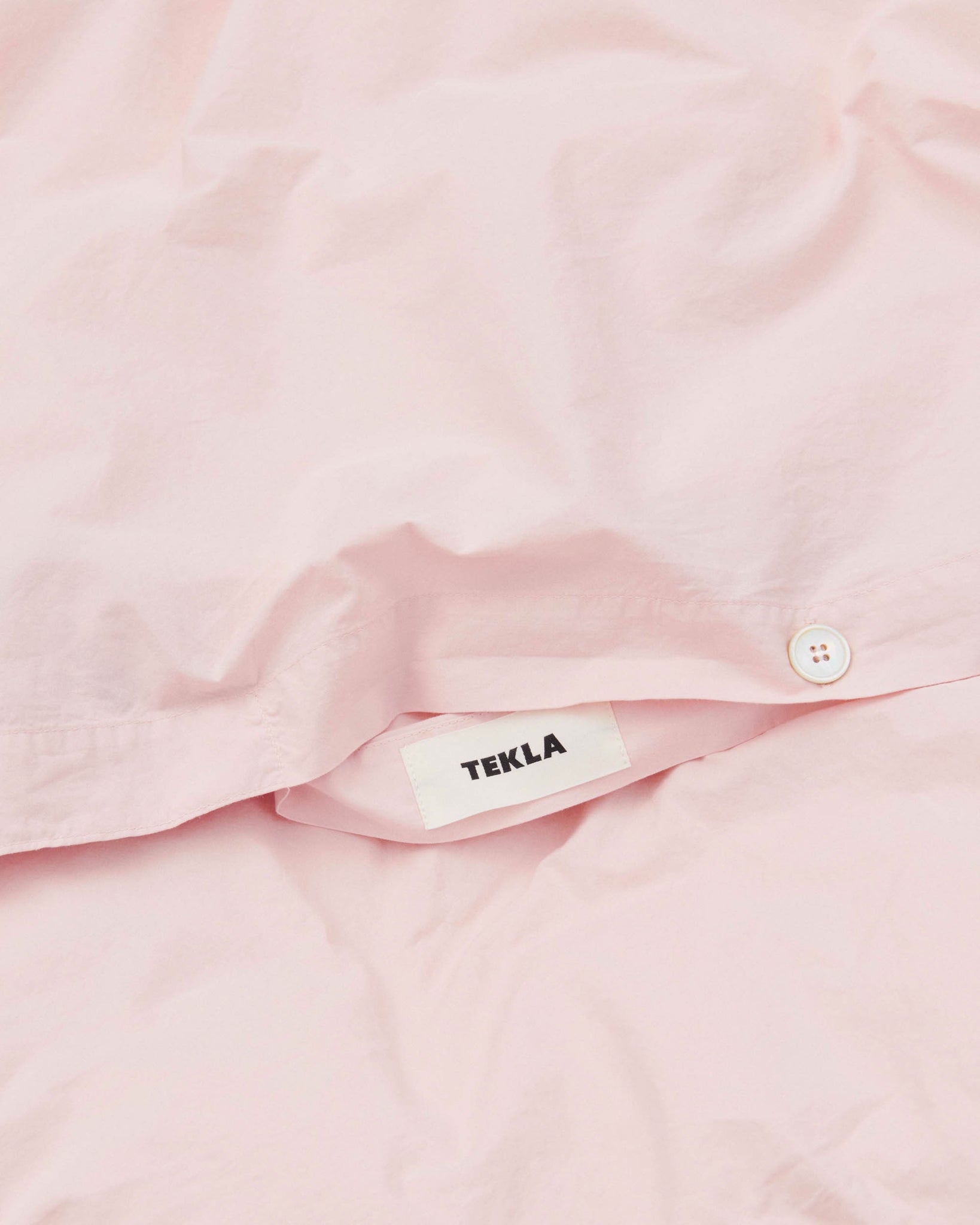 Tekla Cotton Percale Bedding - Petal Pink