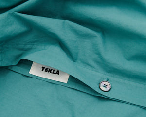 Tekla Cotton Percale Bedding - Vintage Green