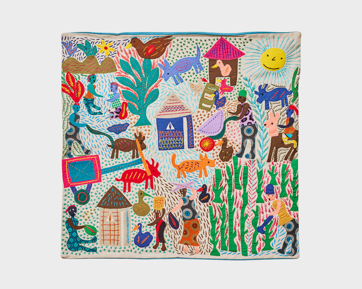Maggie Project Embroidered Cushion Cover - Stories 005
