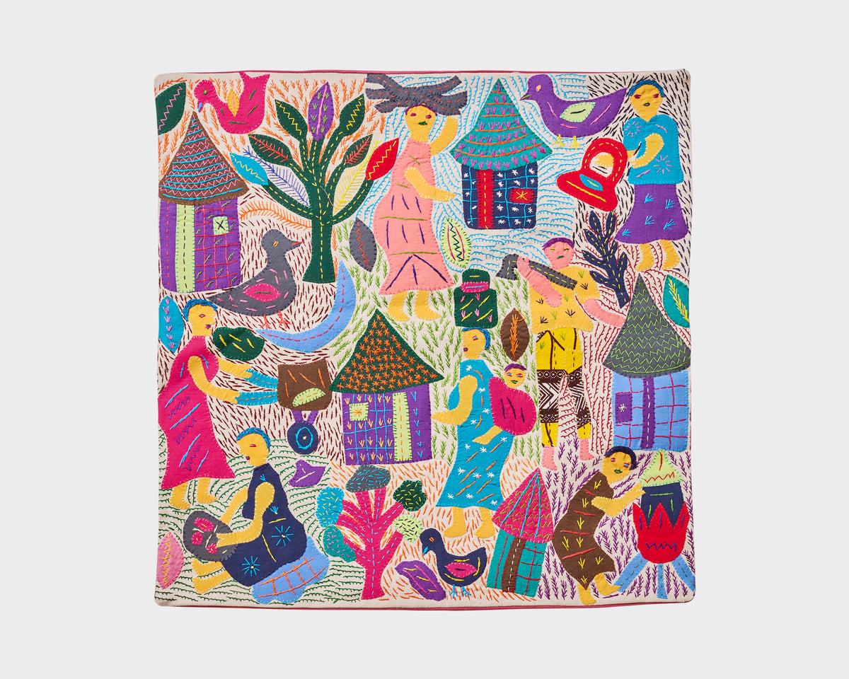 Maggie Project Embroidered Cushion Cover - Stories 010