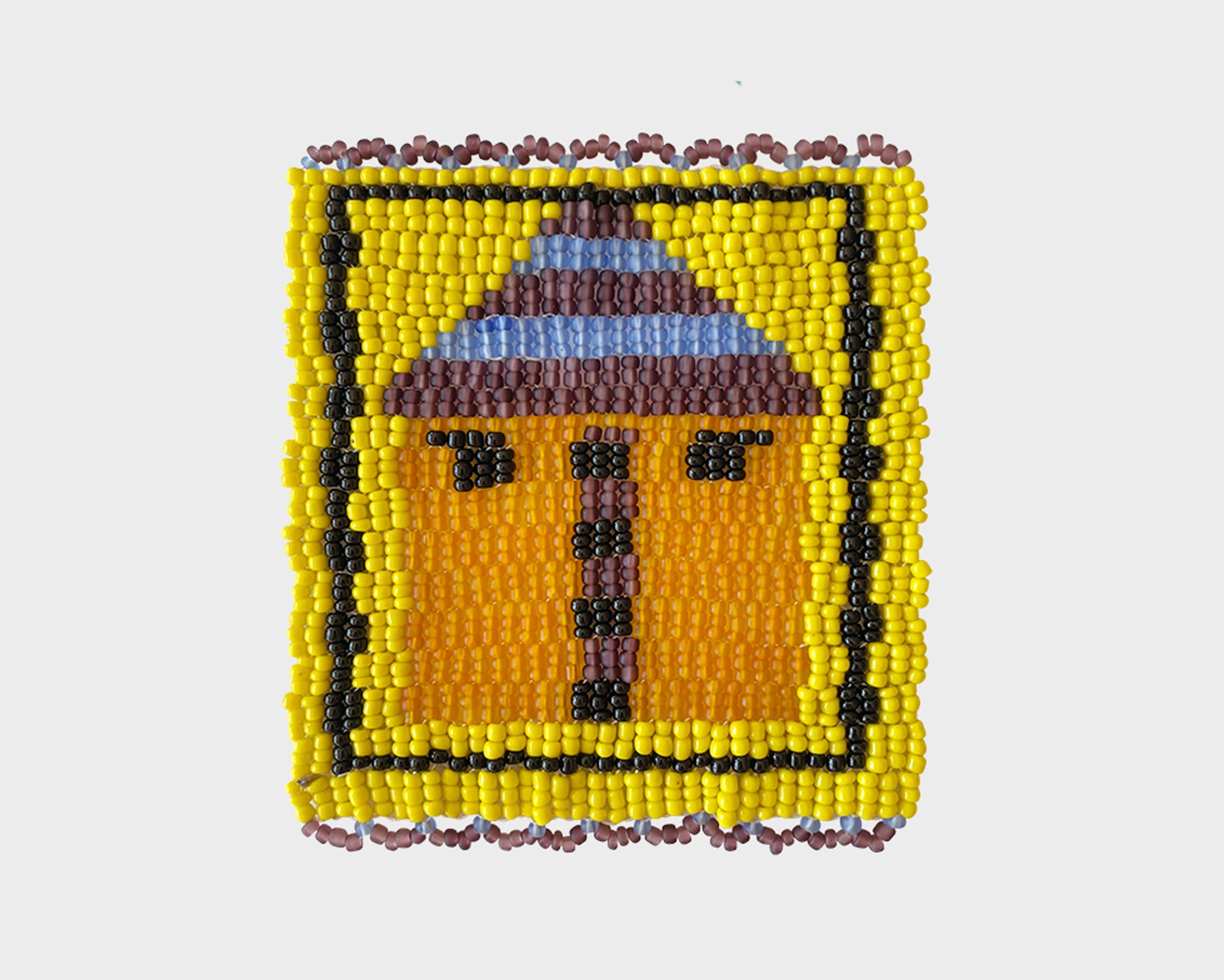 Beaded 'House' Coaster 355