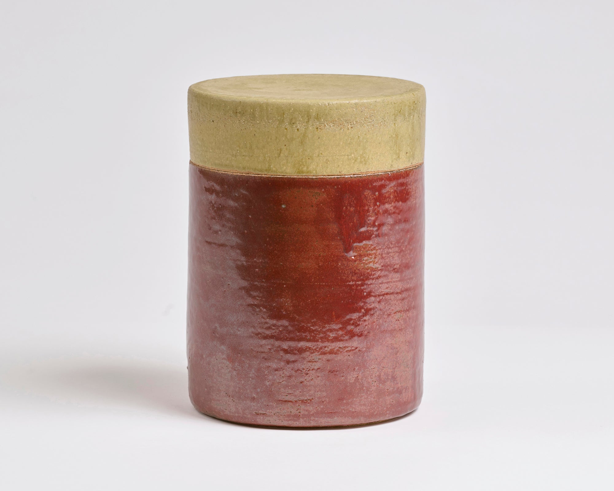 Szilvassy Ceramic Jar 014 - Redart Yellow / Red Tenmoku (Large Tall)