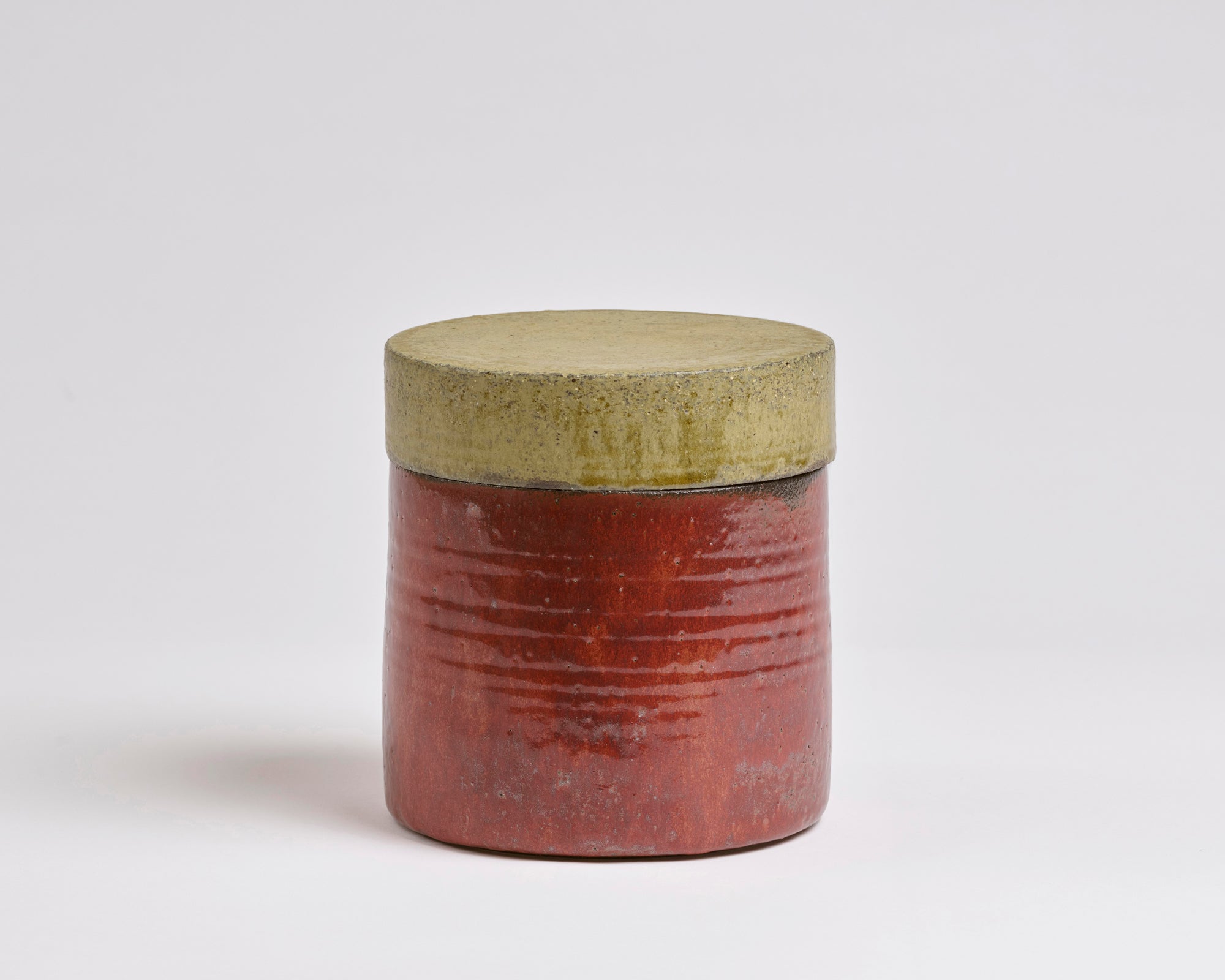 Szilvassy Ceramic Jar 011 - Redart Yellow / Red Tenmoku (Medium)