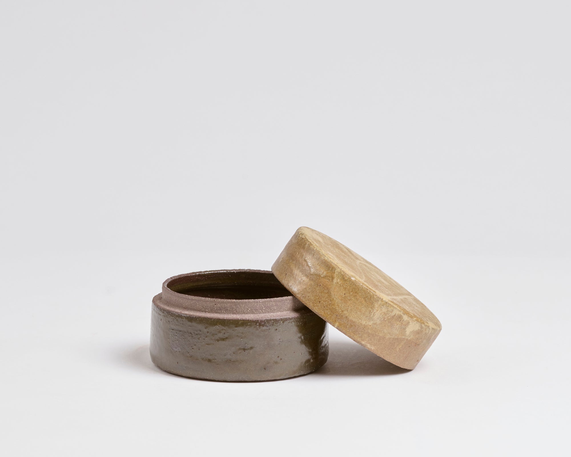 Szilvassy Ceramic Jar 003 - Tan / Umber Tenmoku (XS)