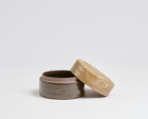 Szilvassy Ceramic Jar 003 - Tan / Umber Tenmoku (XS)