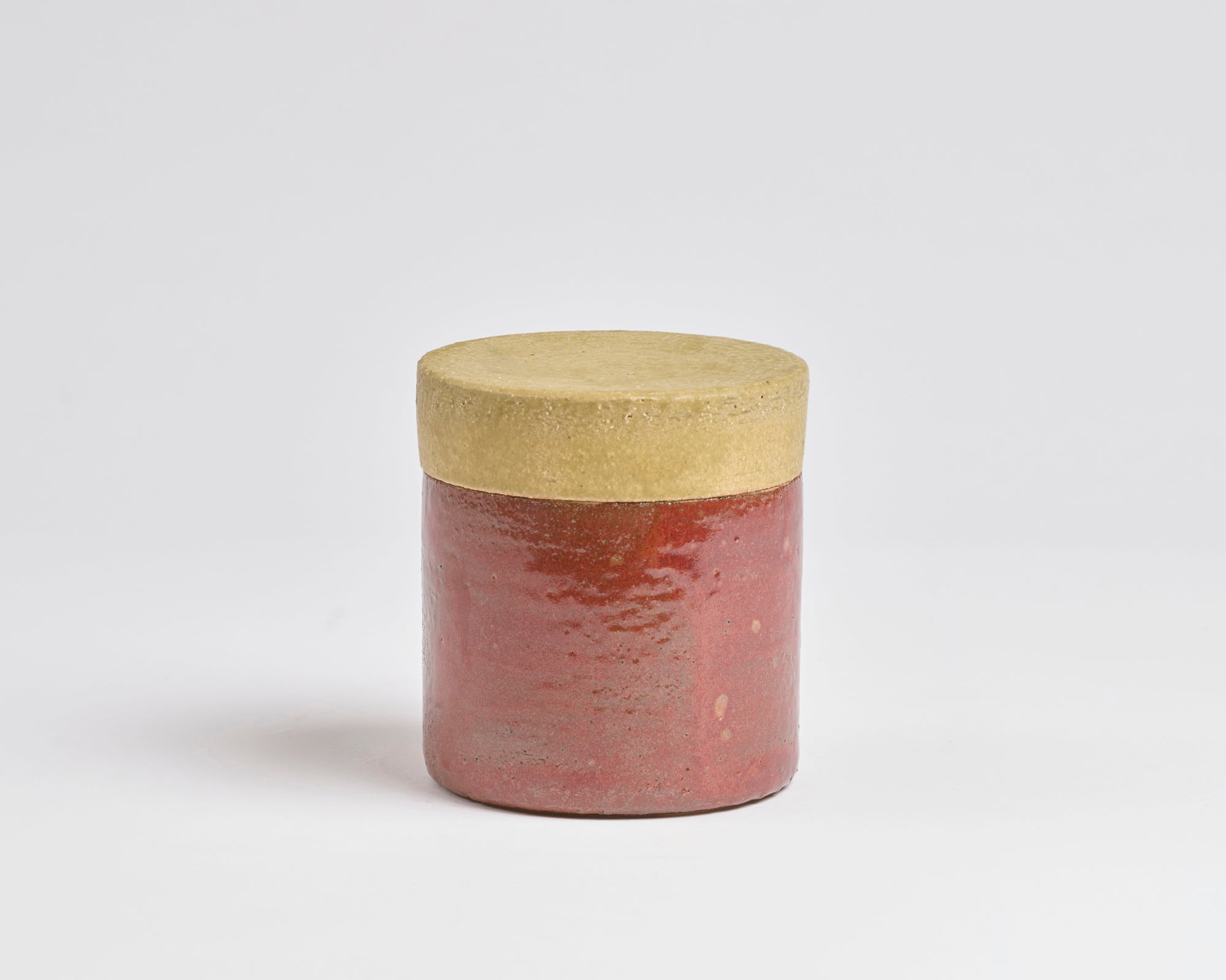 Szilvassy Ceramic Jar 007 - Redart Yellow / Red Tenmoku (Small)