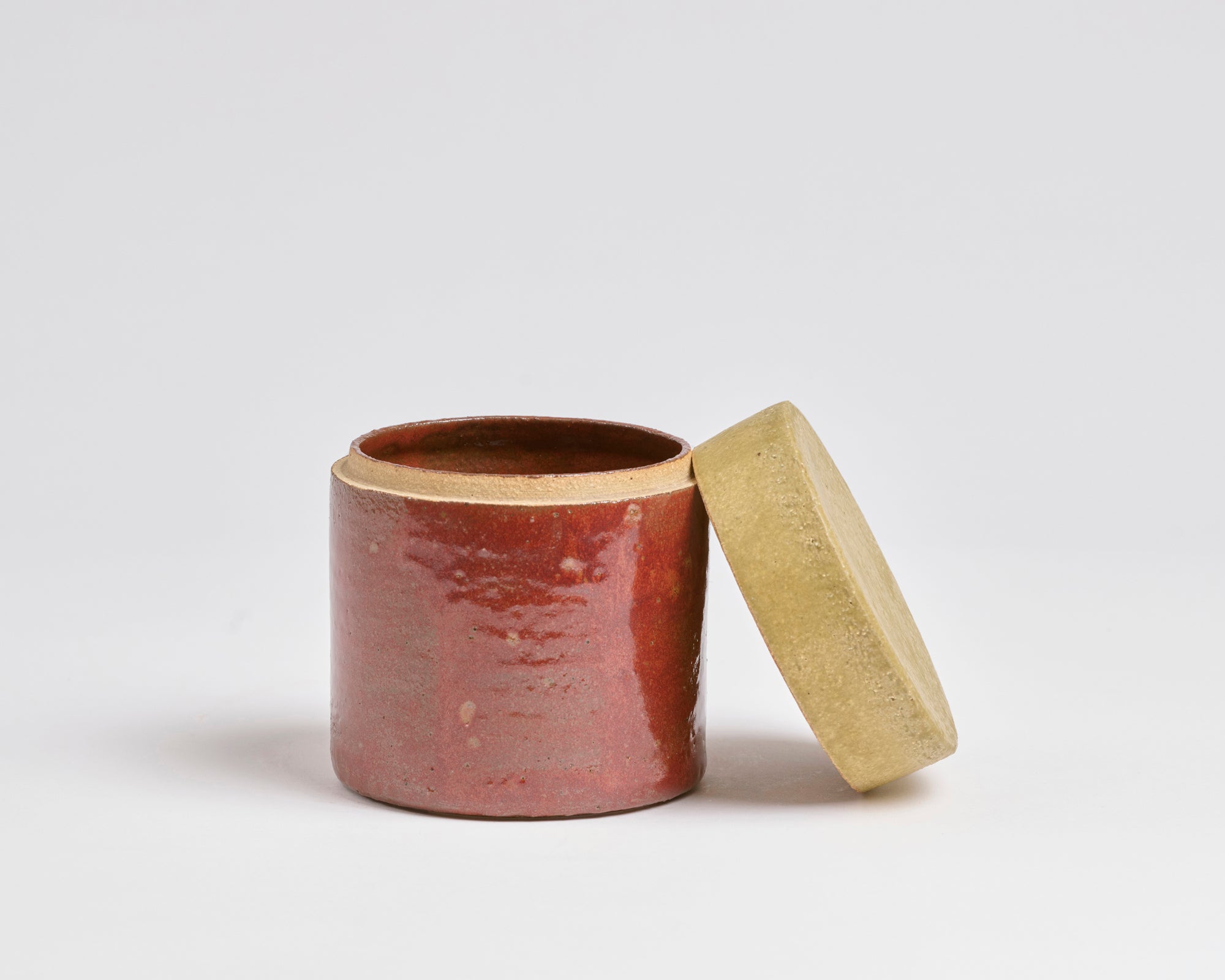 Szilvassy Ceramic Jar 007 - Redart Yellow / Red Tenmoku (Small)