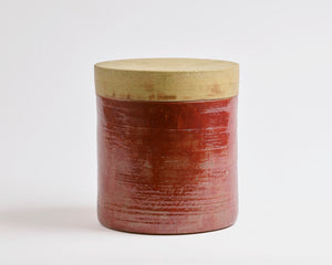 Szilvassy Ceramic Jar 016 - Redart Yellow / Red Tenmoku (XL)