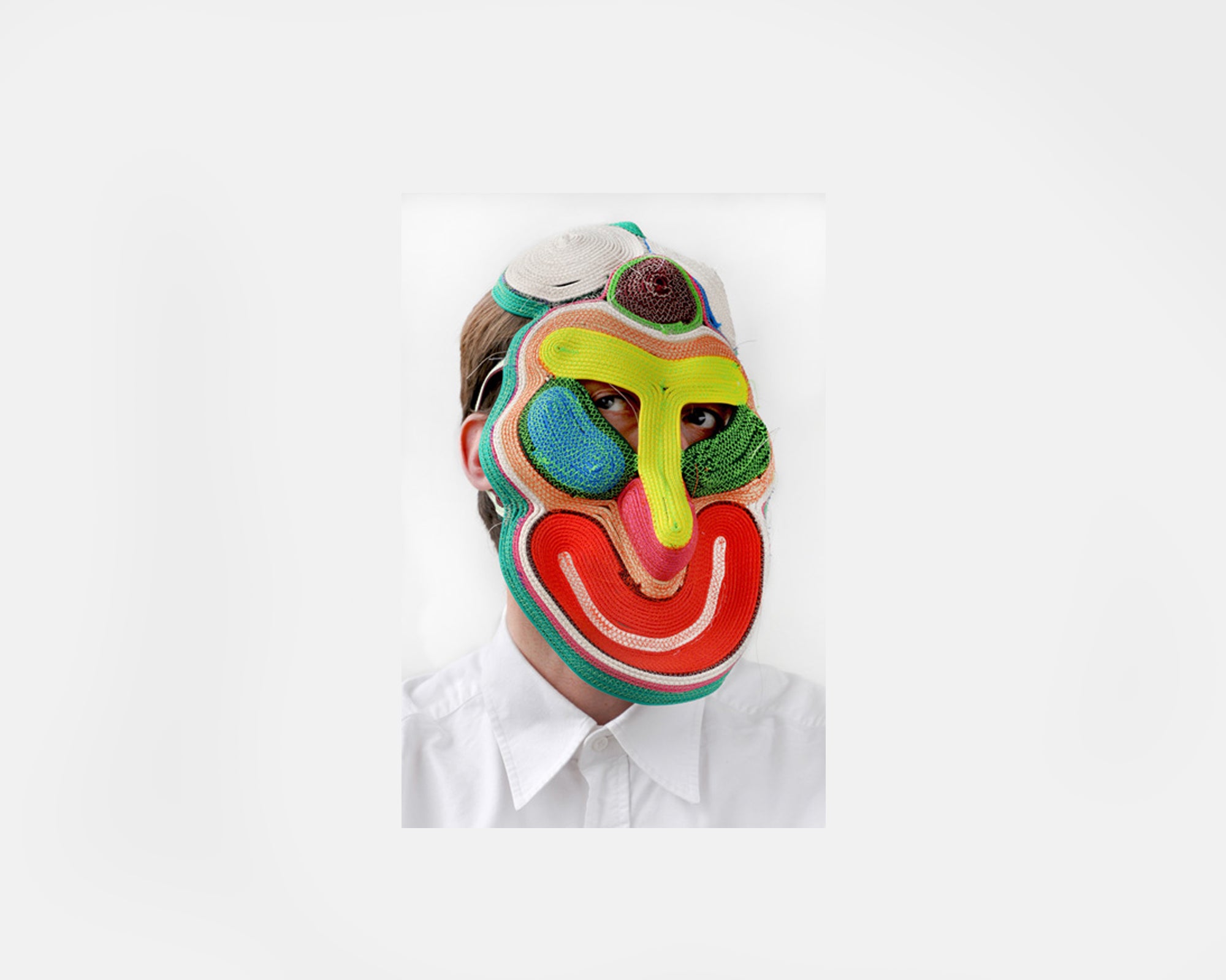 Brightly Colored Rope Masks Born from Happy Accidents by Bertjan