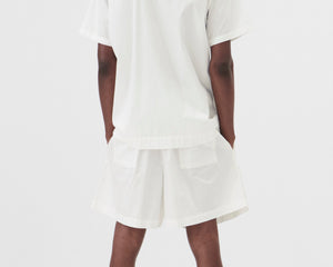 Tekla Poplin Short - Alabaster White