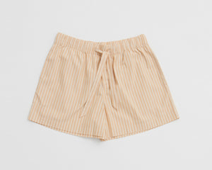 Tekla Poplin Short - Corinth Stripes