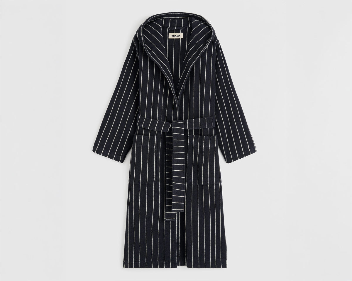 Tekla Organic Cotton Hooded Bathrobe - Antwerp