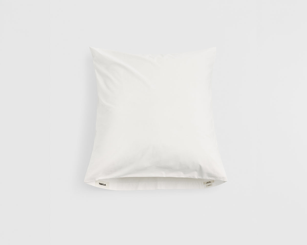 Tekla Cotton Percale Pillowcase - Broken White