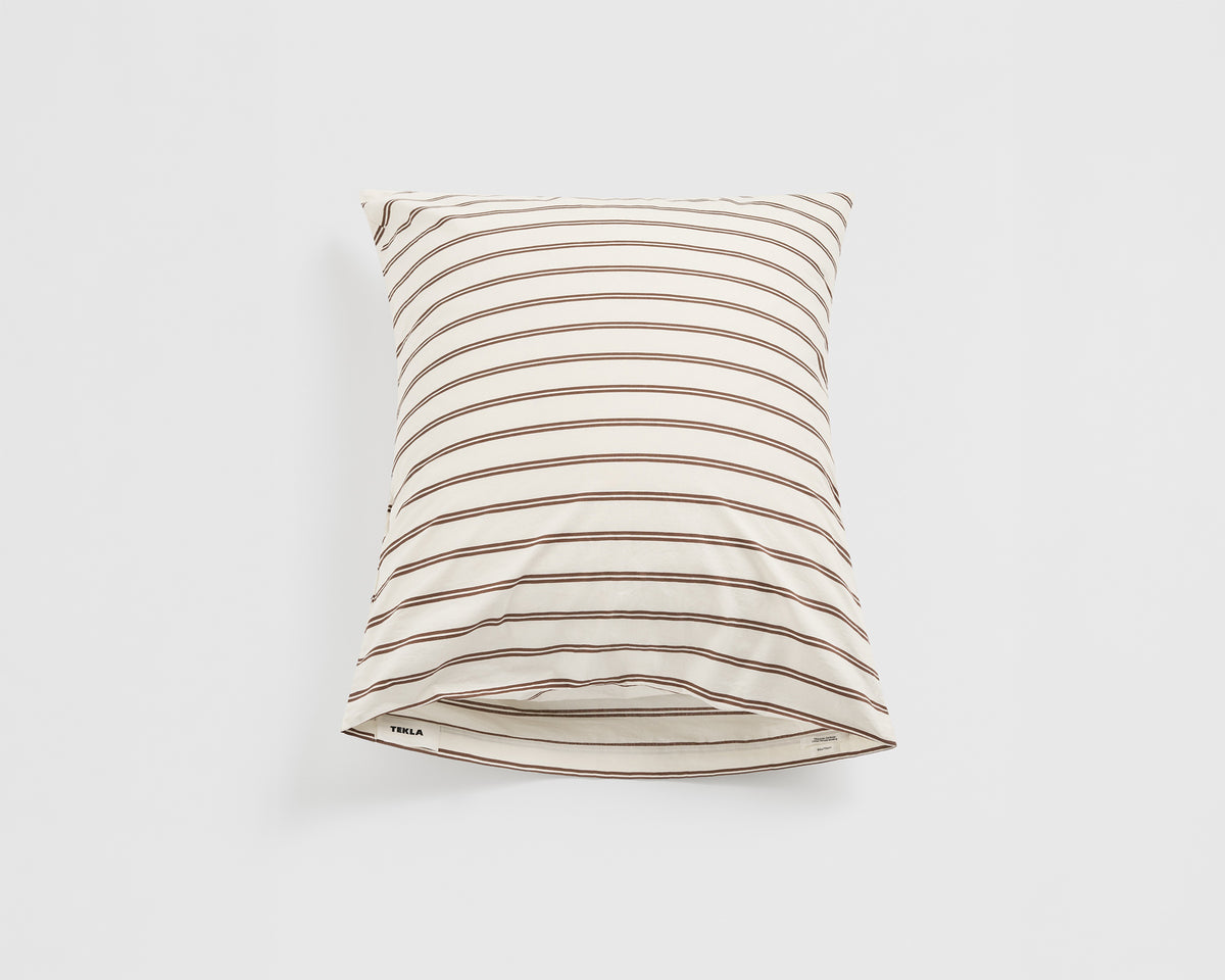 Tekla Cotton Percale Pillowcase - Hopper Stripes