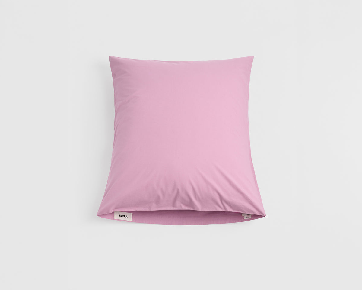Tekla Cotton Percale Pillowcase - Mallow Pink