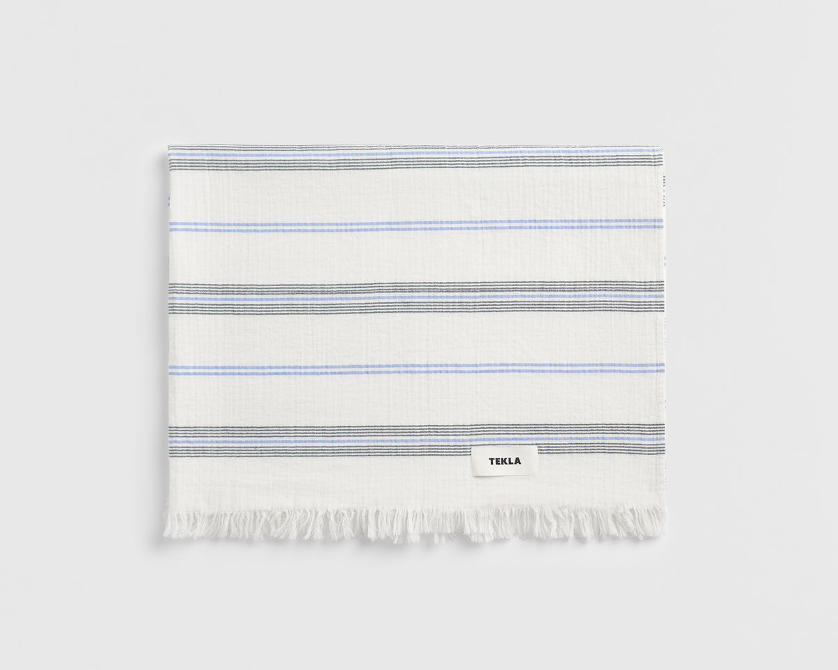 Tekla Organic Cotton Sarong - Villa Stripes
