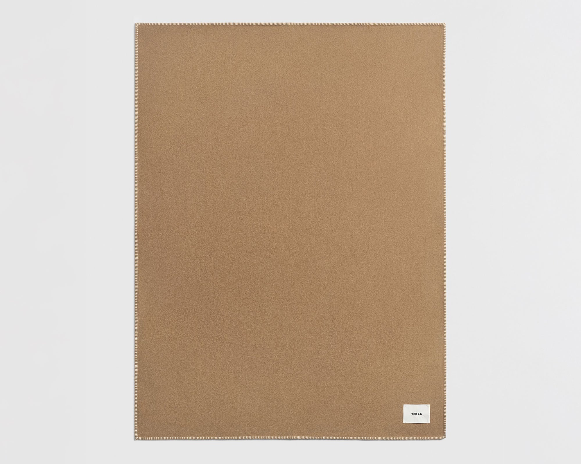 Tekla Lambswool Wool Blanket - Oak