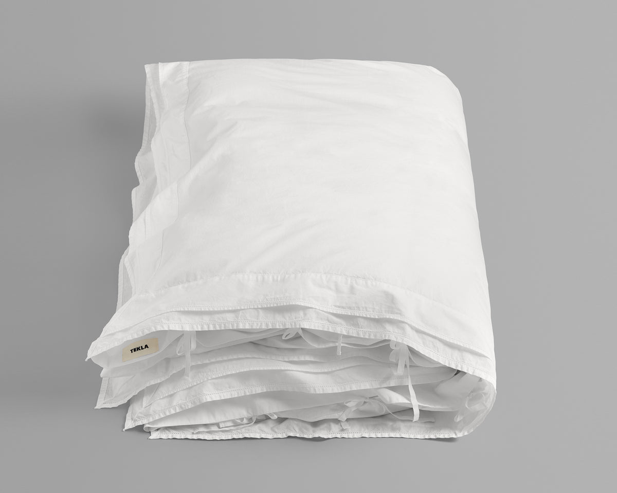 Tekla Broderie Anglaise Duvet Cover - Perle