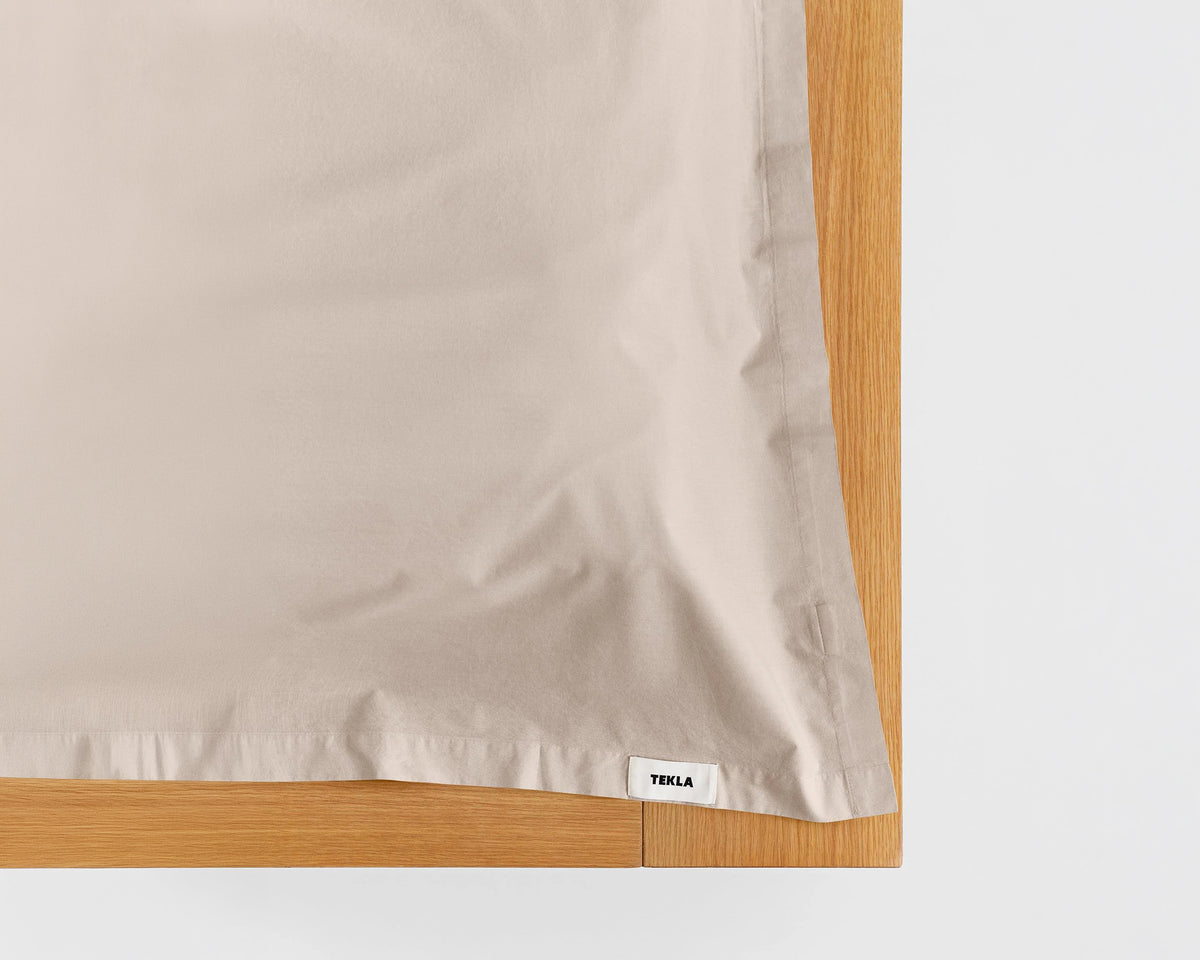Tekla Cotton Percale Flat Sheet - Clay