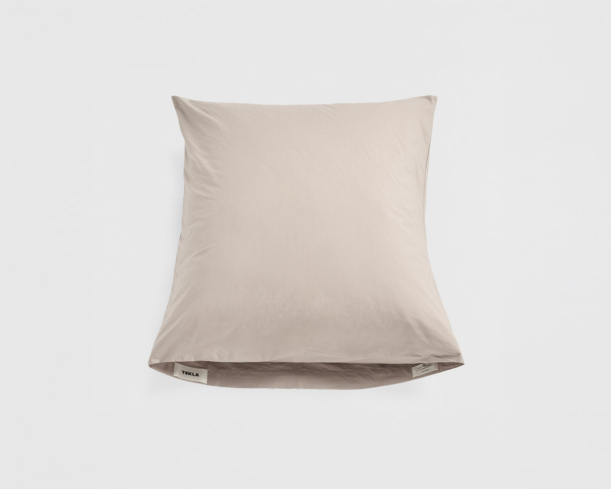 Tekla Cotton Percale Pillowcase - Clay
