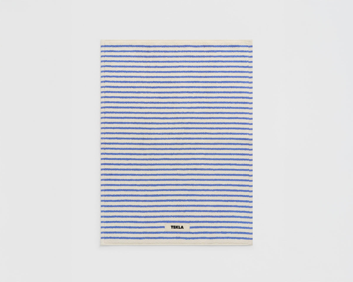 Tekla Organic Cotton Bath Mat - Coastal Stripes