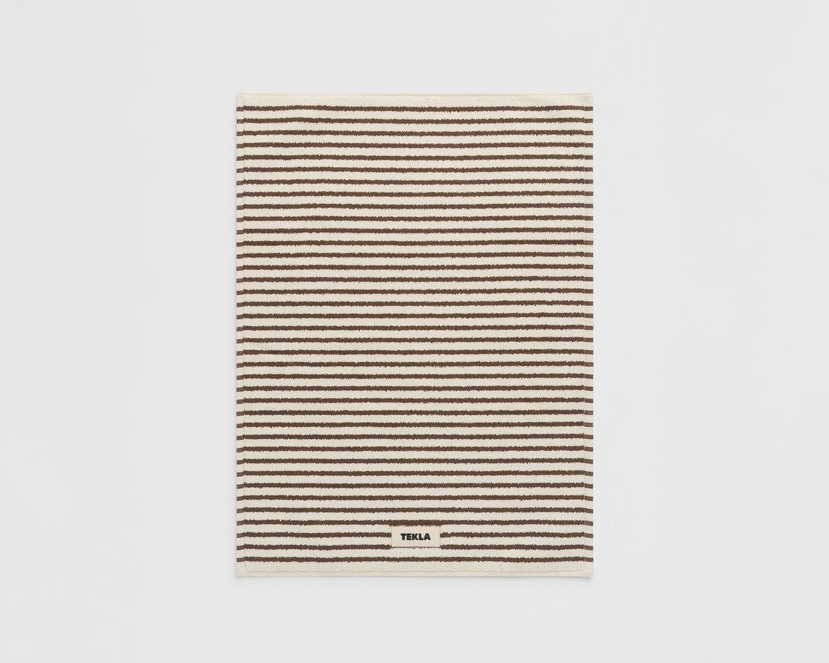 Tekla Organic Cotton Bath Mat - Kodiak Stripes