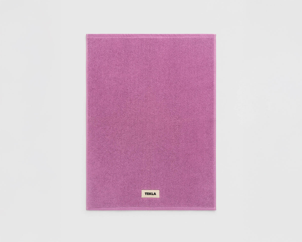 Tekla Organic Cotton Bath Mat - Magenta
