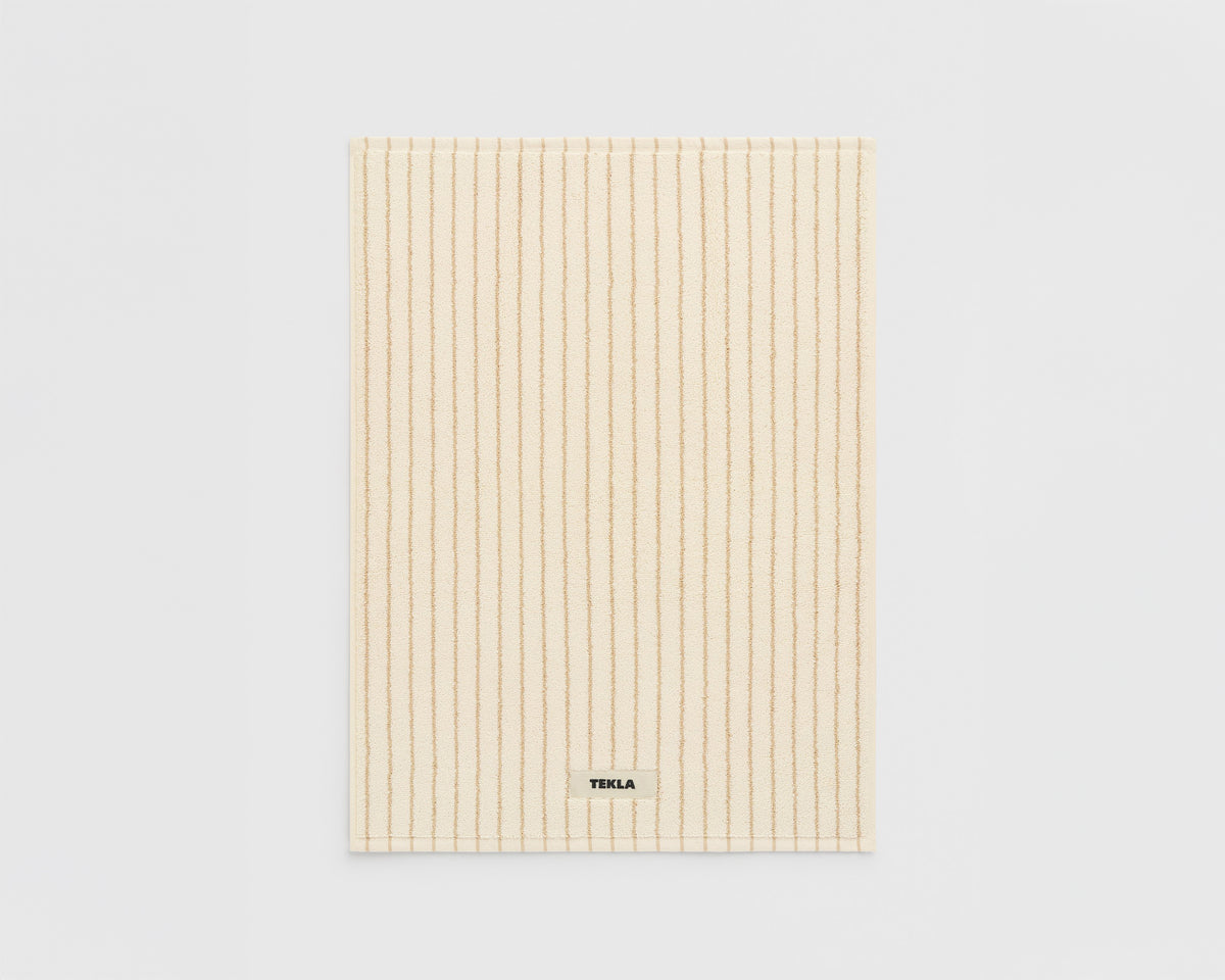 Tekla Organic Cotton Bath Mat - Sienna Stripe