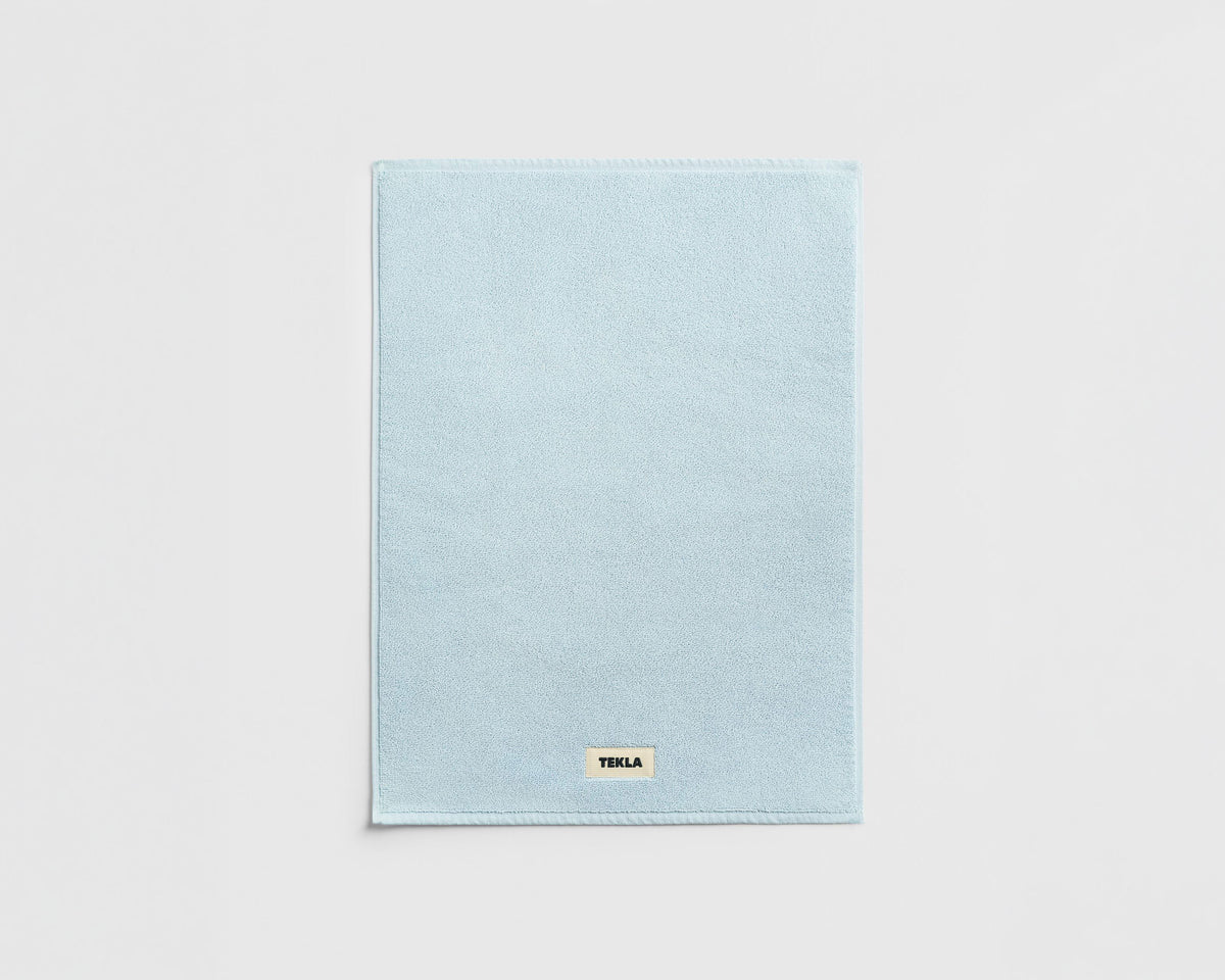 Tekla Organic Cotton Bath Mat - Sky Blue
