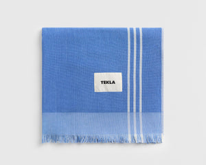 Tekla Organic Cotton Beach Towel - Azul