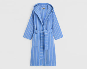 Tekla Organic Cotton Hooded Bathrobe - Marseille
