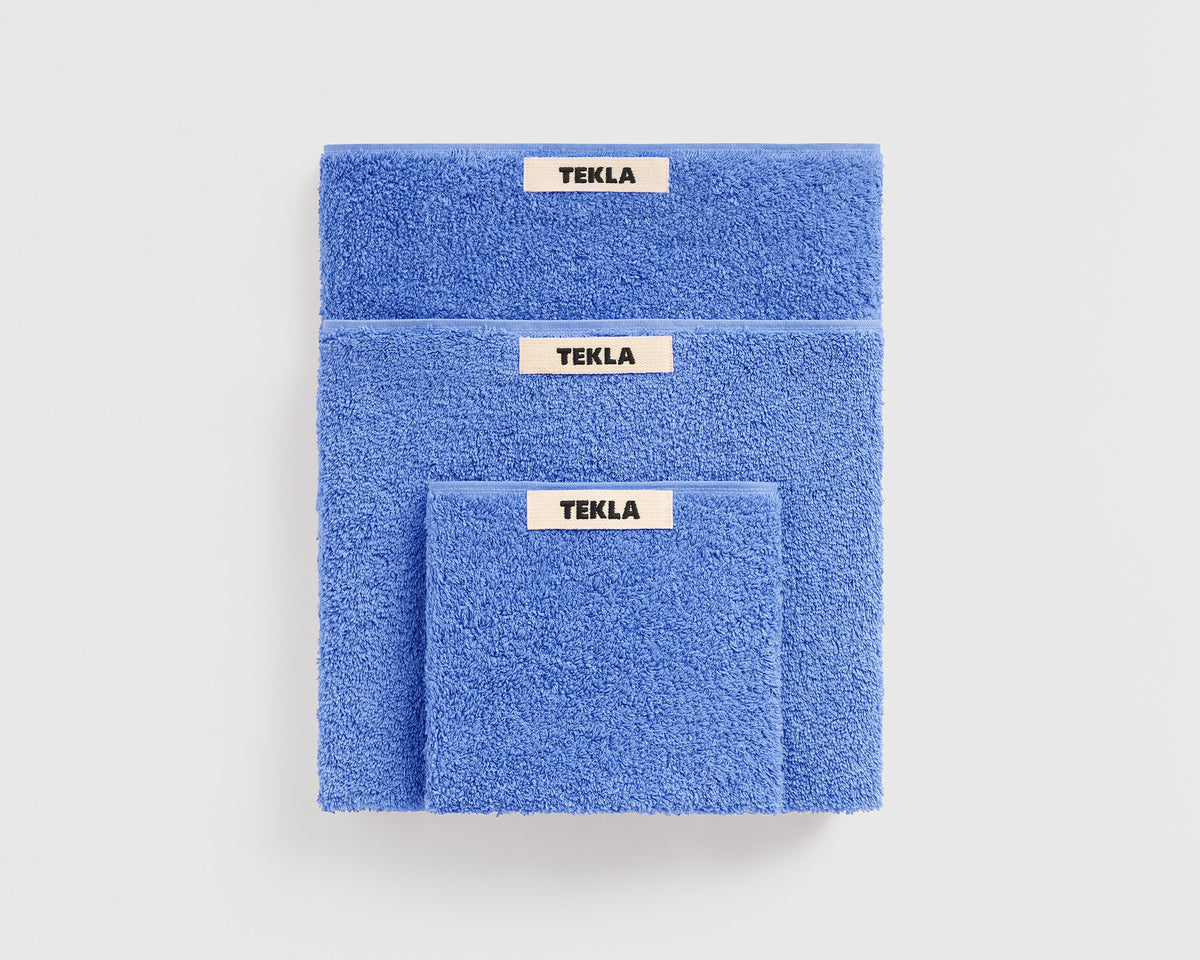 Tekla Organic Cotton Towel - Clear Blue
