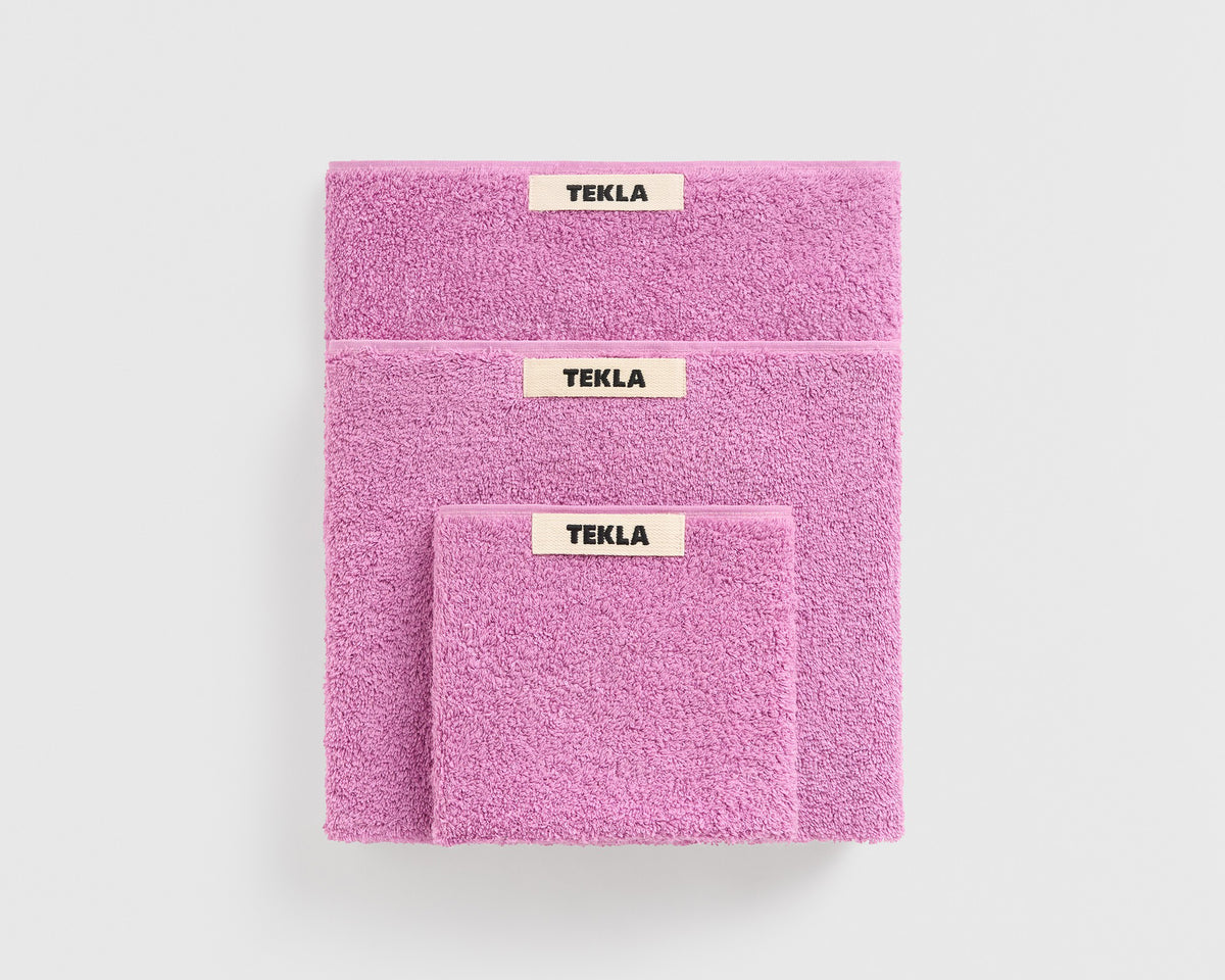 Tekla Organic Cotton Towel - Magenta