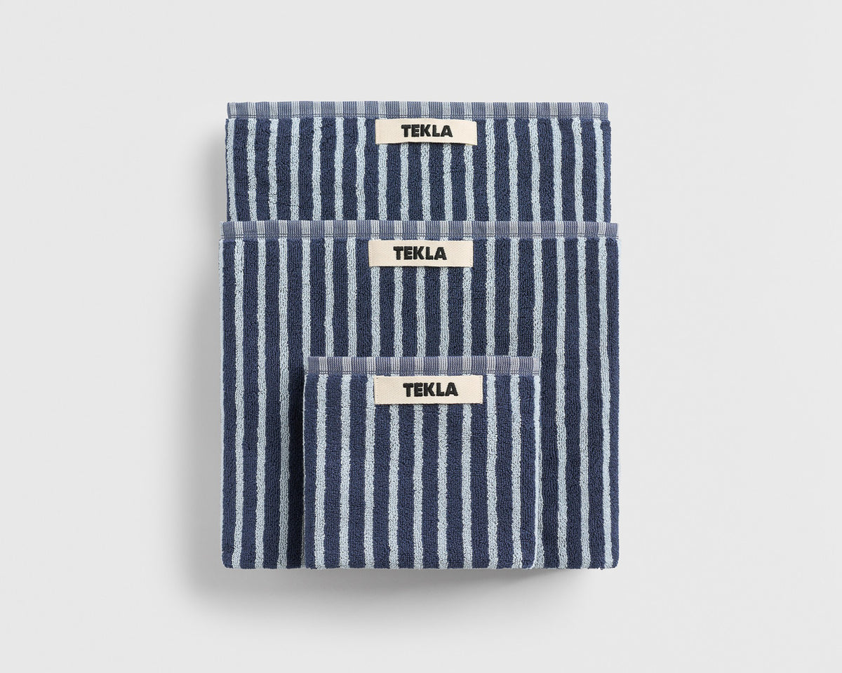 Tekla Organic Cotton Towel - River Stripes