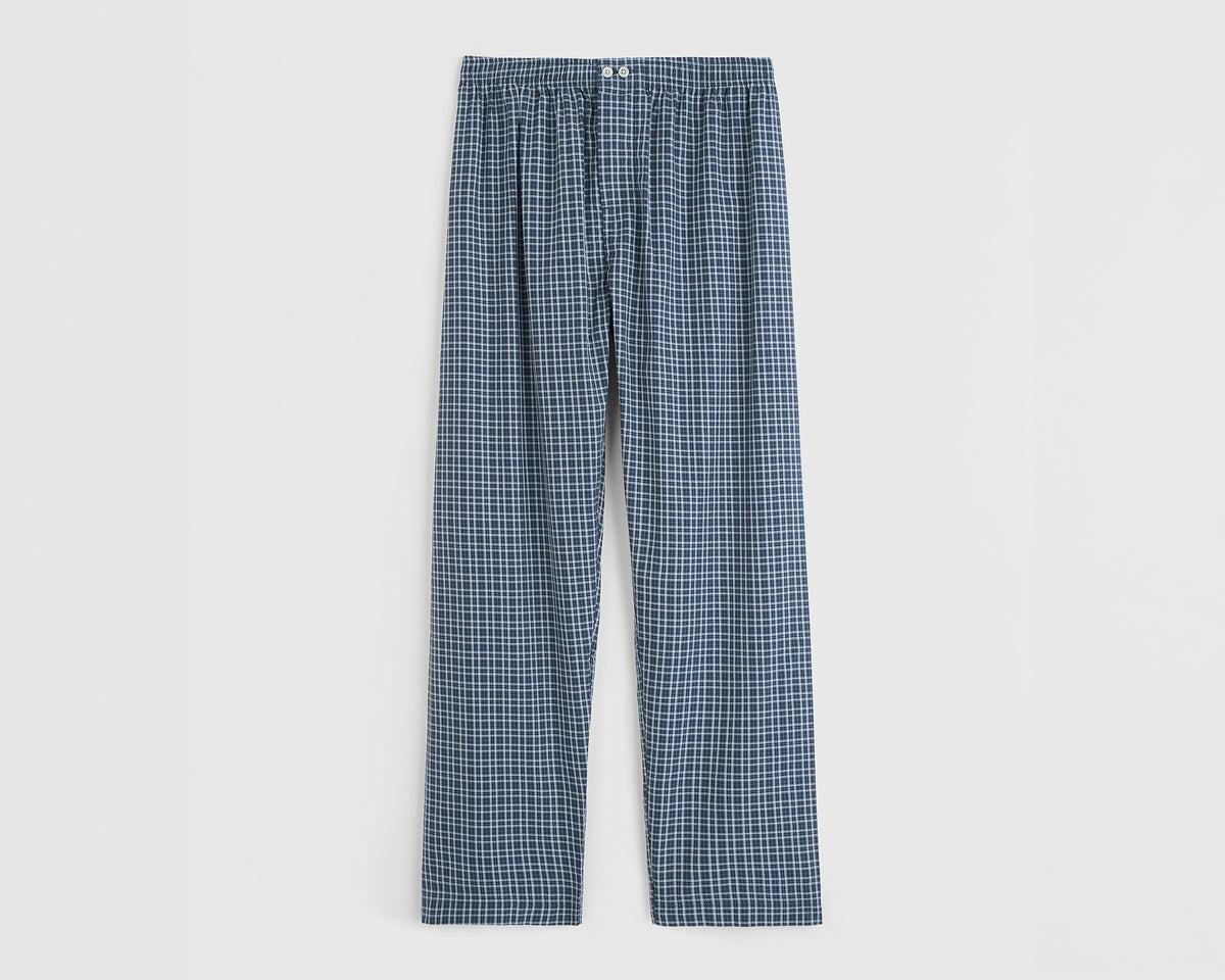 Tekla Fine Twill Men's Pants - Lanegan Checks