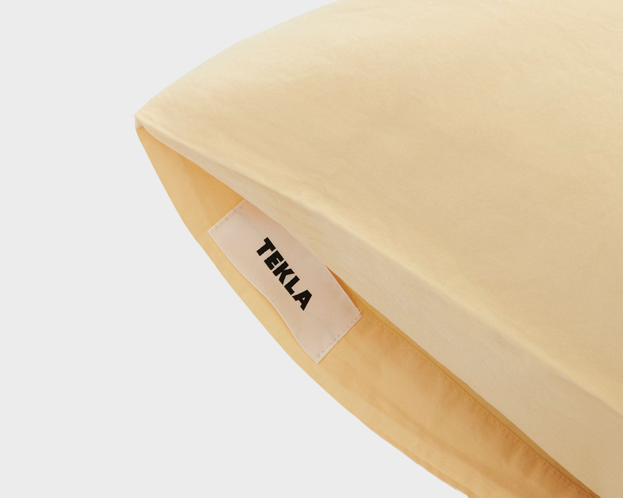 Tekla Cotton Percale Bedding - Shaded Yellow
