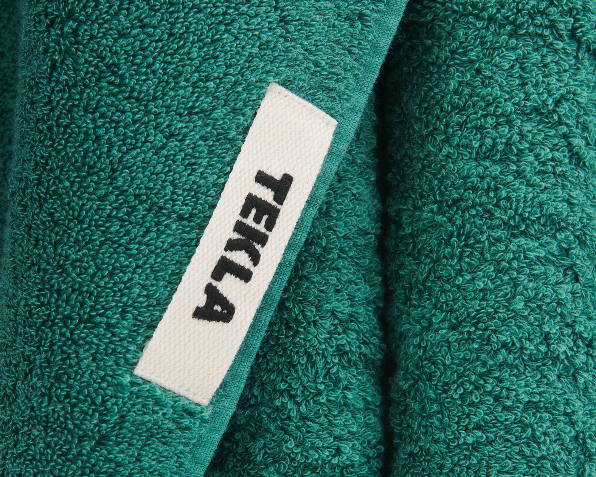 Tekla Organic Cotton Towel - Teal Green