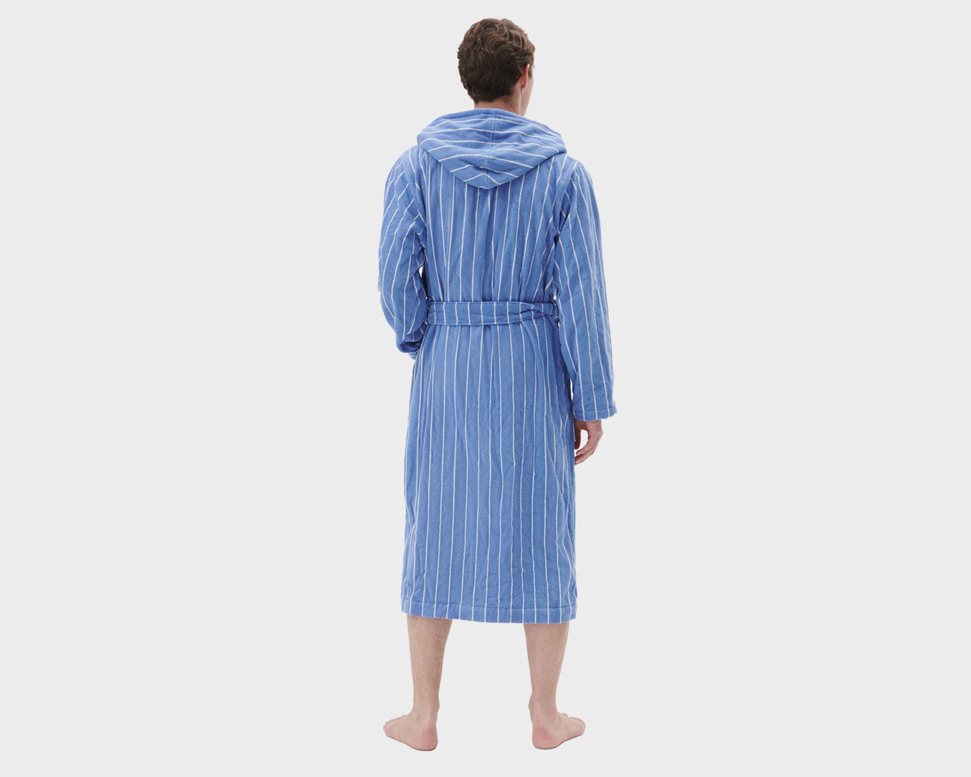 Tekla Organic Cotton Hooded Bathrobe - Marseille