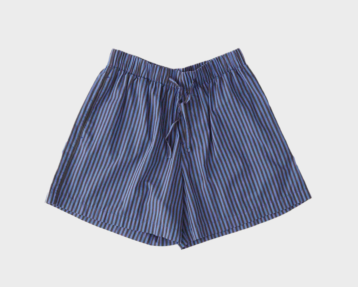 Tekla Poplin Short - Verneuil Stripes