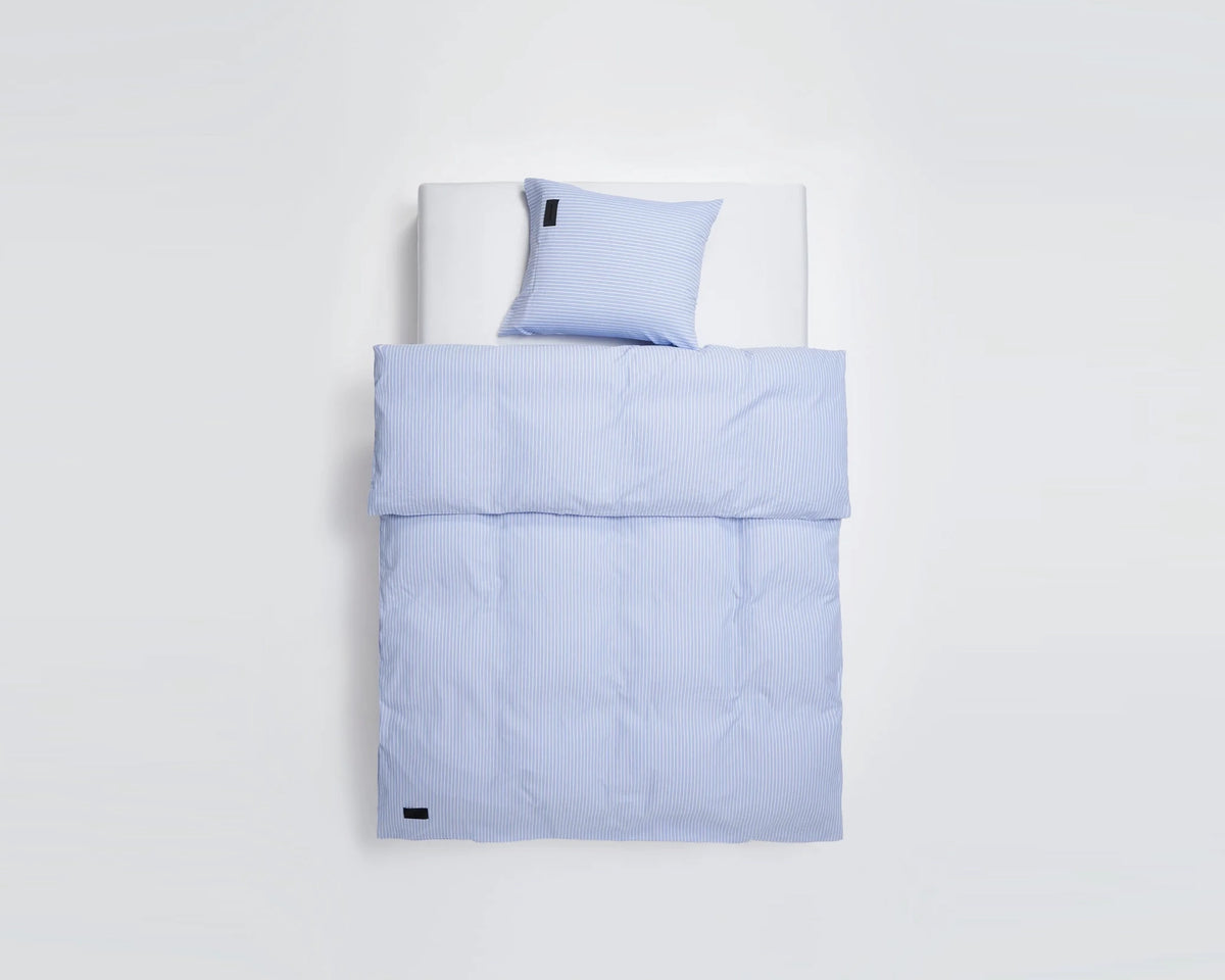 Magniberg Wall Street Oxford Duvet Cover - Stripe Light Blue