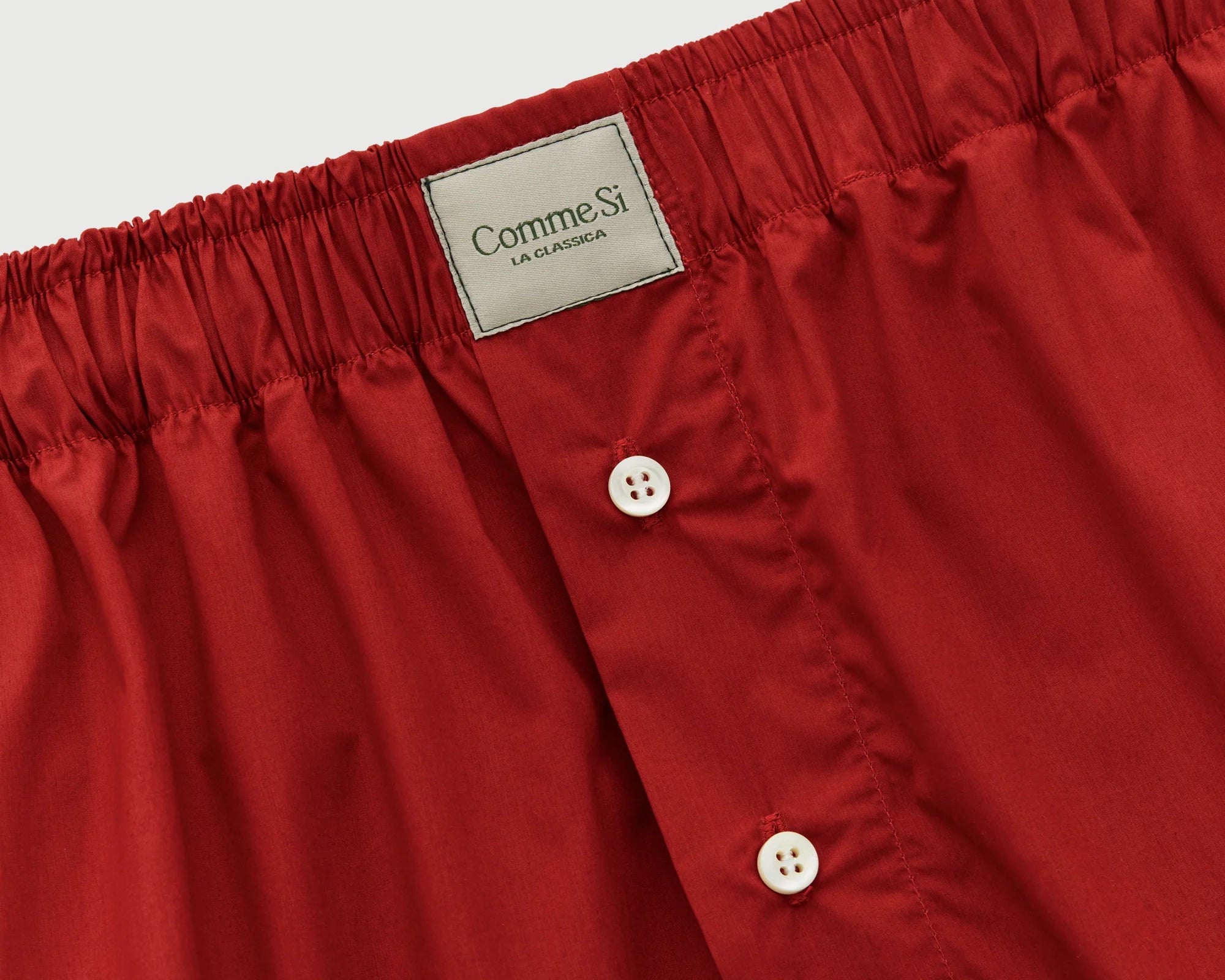 Comme Si La Boxer Classica Cotton Shorts - Maraschino