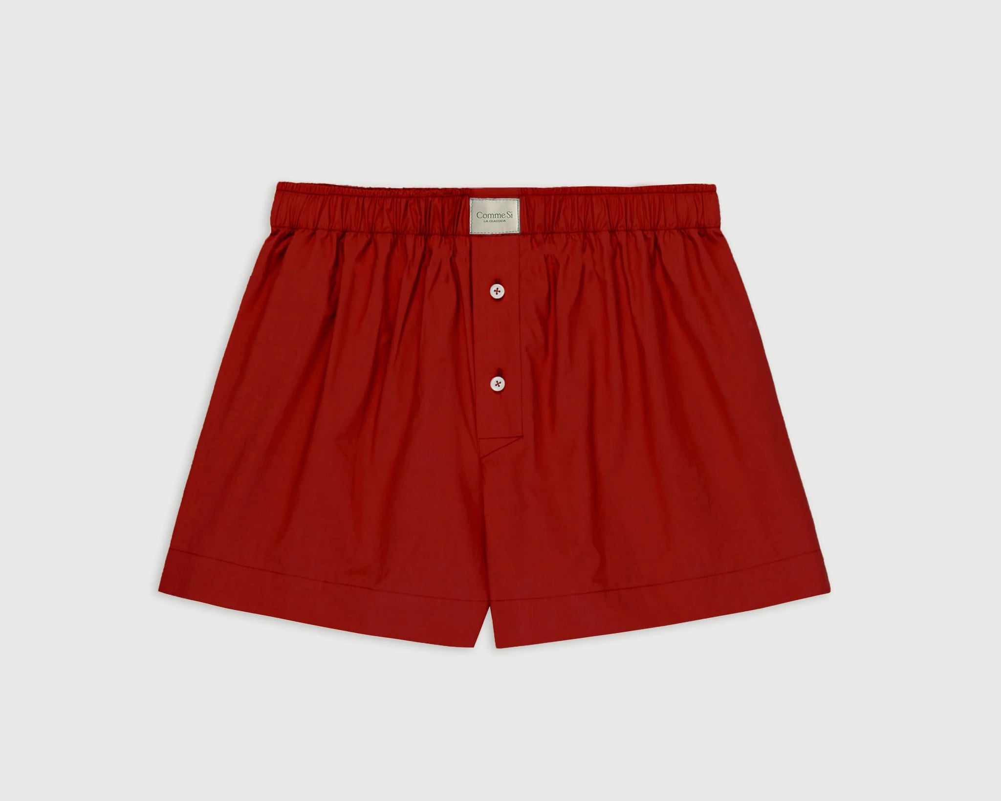 Comme Si La Boxer Classica Cotton Shorts - Maraschino