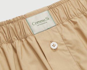 Comme Si La Boxer Classica Cotton Shorts - Khaki