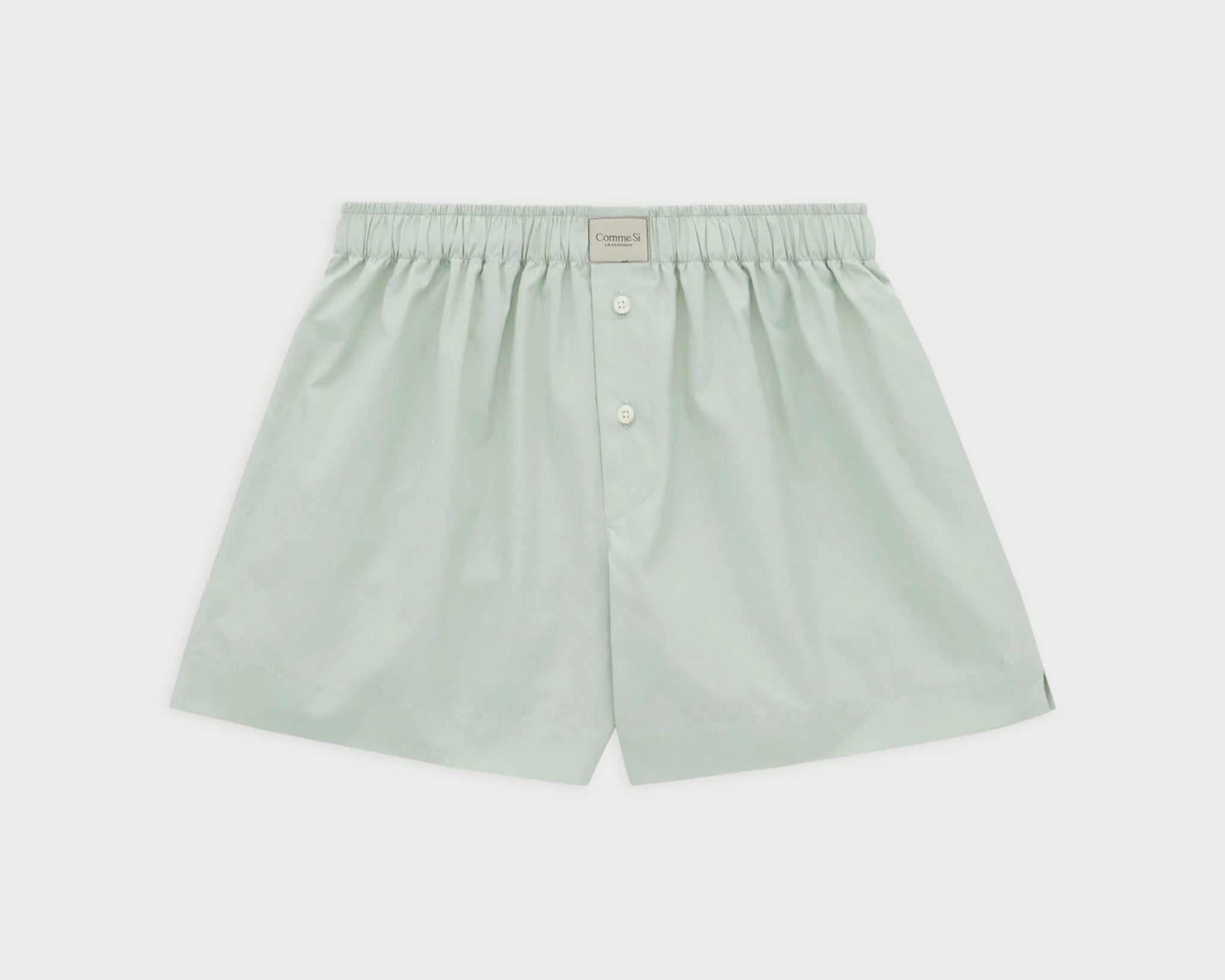Comme Si La Boxer Classica Cotton Shorts - Sage