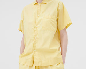 Tekla Poplin Short Sleeve Shirt - Lemonade