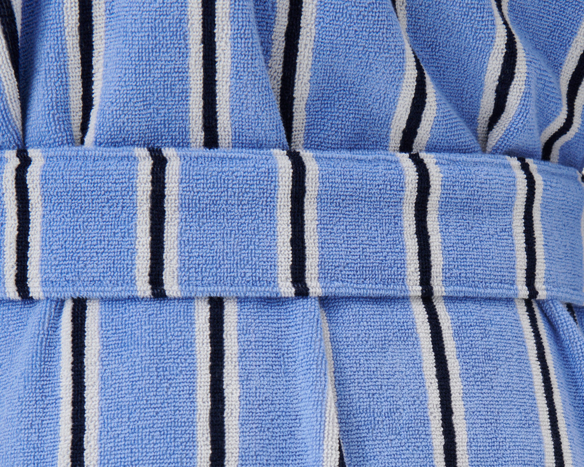 Tekla Organic Cotton Hooded Bathrobe - Bassett Stripes