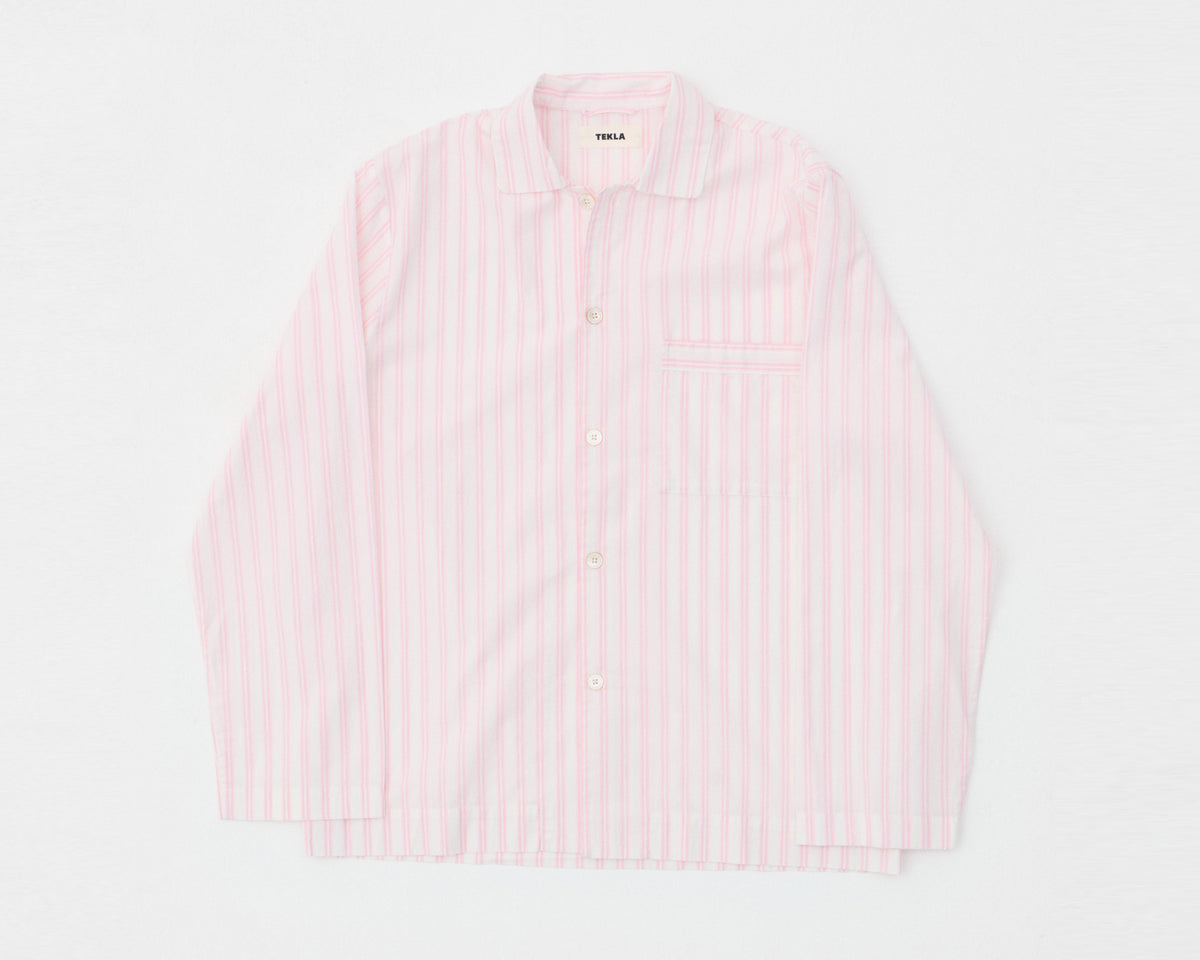 Tekla Poplin Long Sleeve Shirt - Hatty Stripes