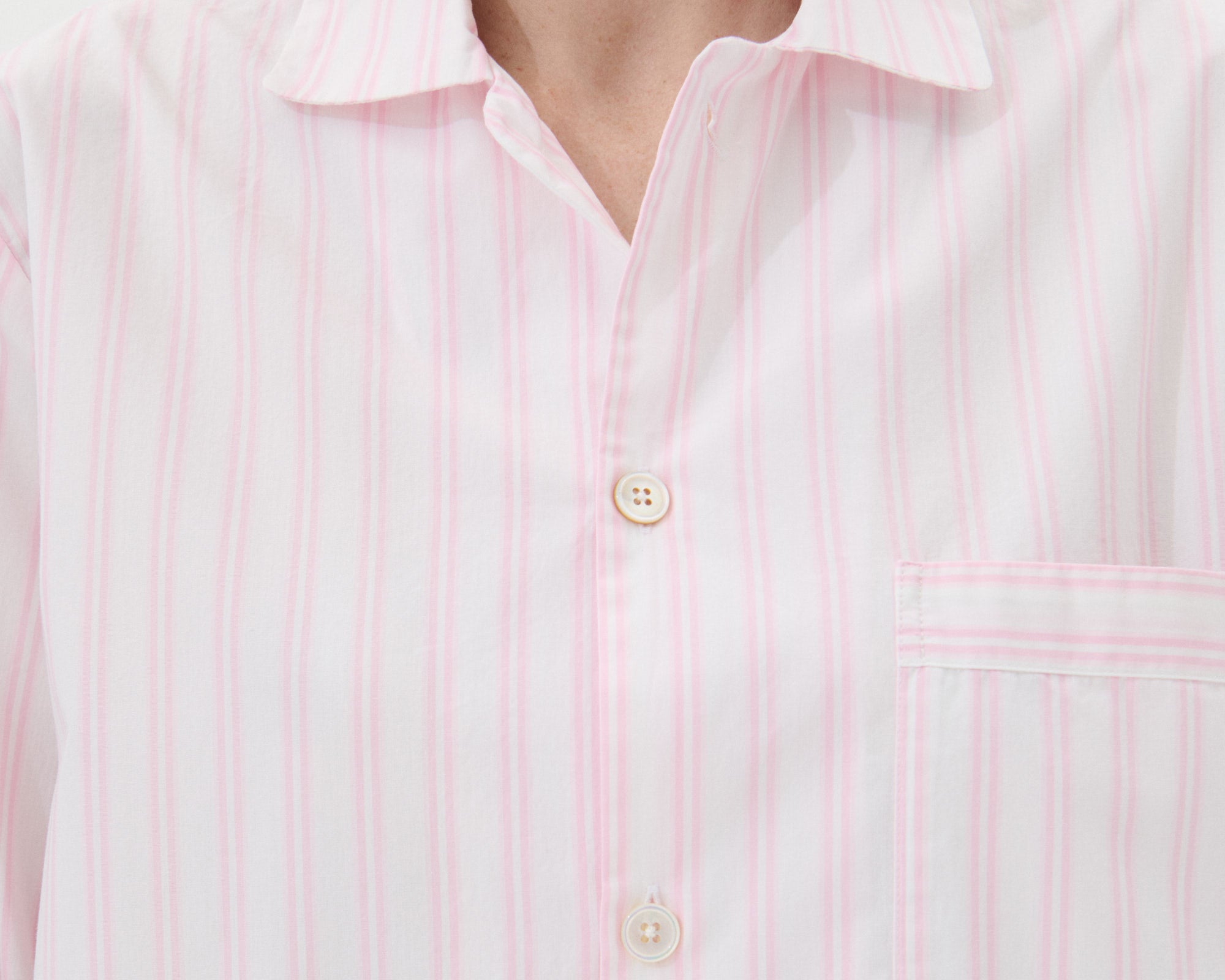 Tekla Poplin Long Sleeve Shirt - Hatty Stripes