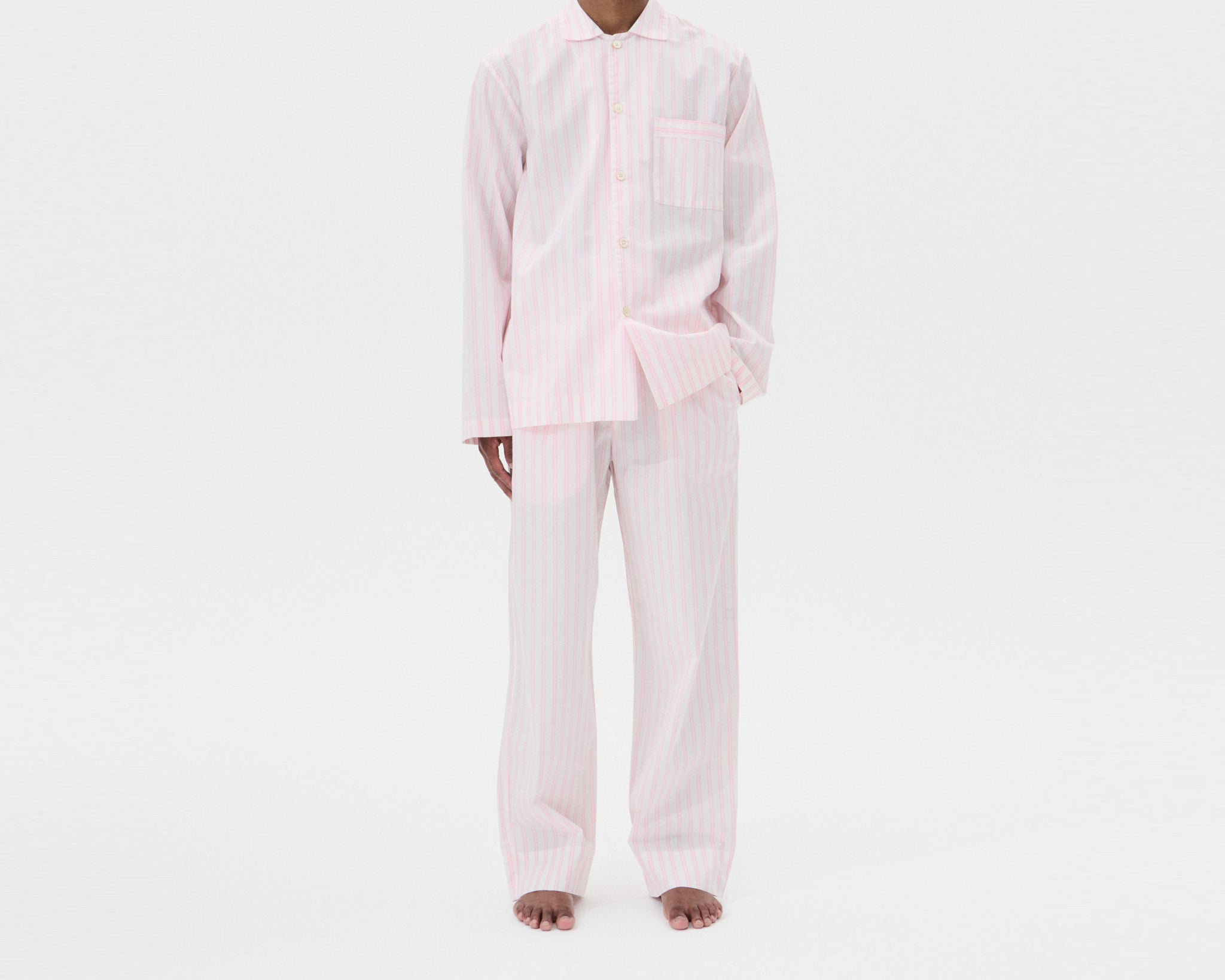 Tekla Poplin Long Sleeve Shirt - Hatty Stripes